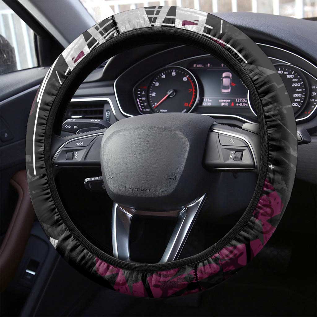 Manly Warringah Sea Eagles Steering Wheel Cover Graffiti Grunge Abstract Urban Street Style Design