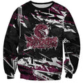 Personalized Manly Warringah Sea Eagles Sweatshirt Graffiti Grunge Abstract Urban Street Style Design