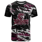 Personalized Manly Warringah Sea Eagles T Shirt Graffiti Grunge Abstract Urban Street Style Design