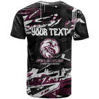 Personalized Manly Warringah Sea Eagles T Shirt Graffiti Grunge Abstract Urban Street Style Design
