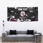 Personalized Manly Warringah Sea Eagles Tapestry Graffiti Grunge Abstract Urban Street Style Design
