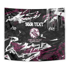 Personalized Manly Warringah Sea Eagles Tapestry Graffiti Grunge Abstract Urban Street Style Design
