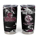 Personalized Manly Warringah Sea Eagles Tumbler Cup Graffiti Grunge Abstract Urban Street Style Design