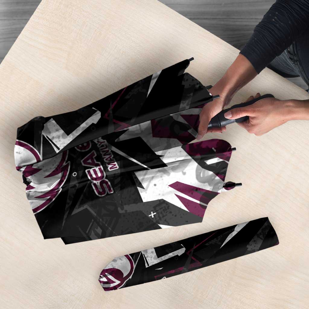 Personalized Manly Warringah Sea Eagles Umbrella Graffiti Grunge Abstract Urban Street Style Design