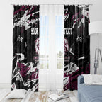 Personalized Manly Warringah Sea Eagles Window Curtain Graffiti Grunge Abstract Urban Street Style Design