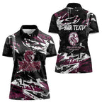 Personalized Manly Warringah Sea Eagles Women Polo Shirt Graffiti Grunge Abstract Urban Street Style Design
