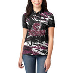 Personalized Manly Warringah Sea Eagles Women Polo Shirt Graffiti Grunge Abstract Urban Street Style Design