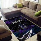 Personalized Melbourne Storm Area Rug Graffiti Grunge Abstract Urban Street Style Design