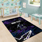Personalized Melbourne Storm Area Rug Graffiti Grunge Abstract Urban Street Style Design