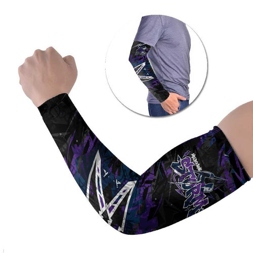Personalized Melbourne Storm Arm Sleeves Graffiti Grunge Abstract Urban Street Style Design