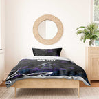 Personalized Melbourne Storm Bedding Set Graffiti Grunge Abstract Urban Street Style Design
