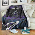 Personalized Melbourne Storm Blanket Graffiti Grunge Abstract Urban Street Style Design