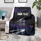 Personalized Melbourne Storm Blanket Graffiti Grunge Abstract Urban Street Style Design