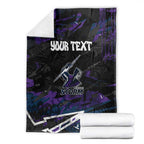 Personalized Melbourne Storm Blanket Graffiti Grunge Abstract Urban Street Style Design