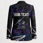 Personalized Melbourne Storm Blazer Graffiti Grunge Abstract Urban Street Style Design