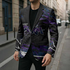 Personalized Melbourne Storm Blazer Graffiti Grunge Abstract Urban Street Style Design