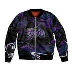 Personalized Melbourne Storm Bomber Jacket Graffiti Grunge Abstract Urban Street Style Design