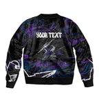 Personalized Melbourne Storm Bomber Jacket Graffiti Grunge Abstract Urban Street Style Design
