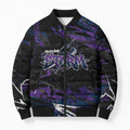 Personalized Melbourne Storm Bomber Puffer Jacket Graffiti Grunge Abstract Urban Street Style Design