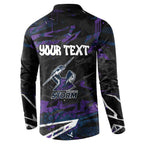 Personalized Melbourne Storm Button Sweatshirt Graffiti Grunge Abstract Urban Street Style Design