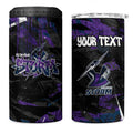 Personalized Melbourne Storm 4 in 1 Can Cooler Tumbler Graffiti Grunge Abstract Urban Street Style Design