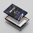 Personalized Melbourne Storm Canvas Wall Art Graffiti Grunge Abstract Urban Street Style Design
