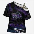 Personalized Melbourne Storm Cross Shoulder Shirt Graffiti Grunge Abstract Urban Street Style Design