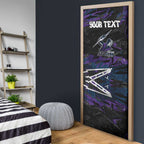 Personalized Melbourne Storm Door Cover Graffiti Grunge Abstract Urban Street Style Design