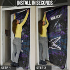 Personalized Melbourne Storm Door Cover Graffiti Grunge Abstract Urban Street Style Design