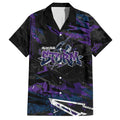 Personalized Melbourne Storm Hawaiian Shirt Graffiti Grunge Abstract Urban Street Style Design