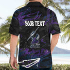 Personalized Melbourne Storm Hawaiian Shirt Graffiti Grunge Abstract Urban Street Style Design