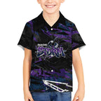 Personalized Melbourne Storm Hawaiian Shirt Graffiti Grunge Abstract Urban Street Style Design