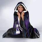 Personalized Melbourne Storm Hooded Blanket Graffiti Grunge Abstract Urban Street Style Design