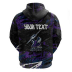 Personalized Melbourne Storm Hoodie Graffiti Grunge Abstract Urban Street Style Design