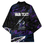 Personalized Melbourne Storm Kimono Graffiti Grunge Abstract Urban Street Style Design