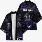 Personalized Melbourne Storm Kimono Graffiti Grunge Abstract Urban Street Style Design