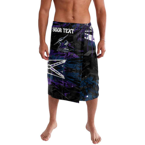 Personalized Melbourne Storm Lavalava Graffiti Grunge Abstract Urban Street Style Design
