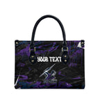 Personalized Melbourne Storm Leather Bag Graffiti Grunge Abstract Urban Street Style Design