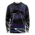 Personalized Melbourne Storm Long Sleeve Shirt Graffiti Grunge Abstract Urban Street Style Design