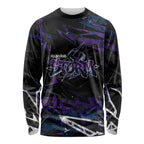 Personalized Melbourne Storm Long Sleeve Shirt Graffiti Grunge Abstract Urban Street Style Design