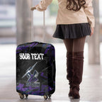Personalized Melbourne Storm Luggage Cover Graffiti Grunge Abstract Urban Street Style Design