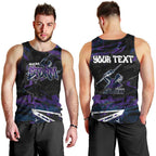 Personalized Melbourne Storm Men Tank Top Graffiti Grunge Abstract Urban Street Style Design