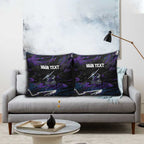 Personalized Melbourne Storm Pillow Cover Graffiti Grunge Abstract Urban Street Style Design