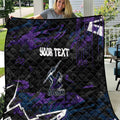 Personalized Melbourne Storm Quilt Graffiti Grunge Abstract Urban Street Style Design
