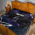 Personalized Melbourne Storm Quilt Graffiti Grunge Abstract Urban Street Style Design