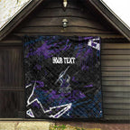 Personalized Melbourne Storm Quilt Graffiti Grunge Abstract Urban Street Style Design