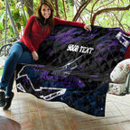 Personalized Melbourne Storm Quilt Graffiti Grunge Abstract Urban Street Style Design