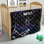 Personalized Melbourne Storm Quilt Graffiti Grunge Abstract Urban Street Style Design