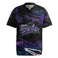 Personalized Melbourne Storm Rugby Jersey Graffiti Grunge Abstract Urban Street Style Design