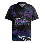 Personalized Melbourne Storm Rugby Jersey Graffiti Grunge Abstract Urban Street Style Design
